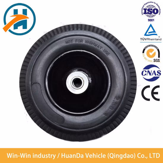 PU 4.00-8 PU Foam Wheelbarrow Wheel for Golf Trolley Cart