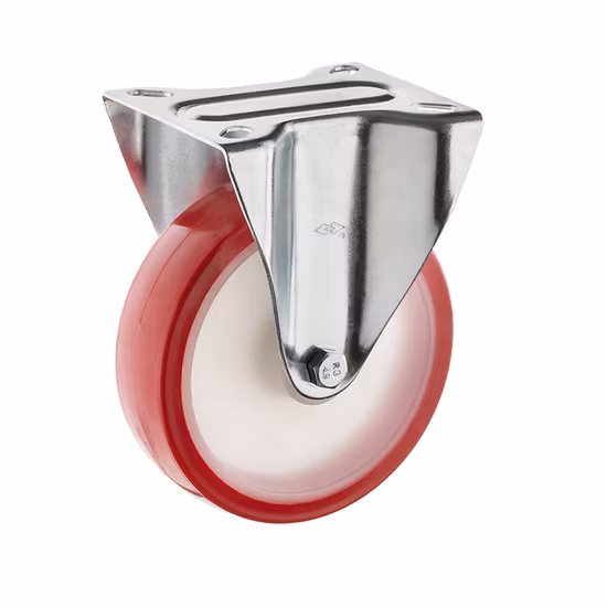 Tutte le dimensioni: carrello per alimenti da ristorante di tipo industriale europeo Ruedus girevole da 125 mm in PU rosso