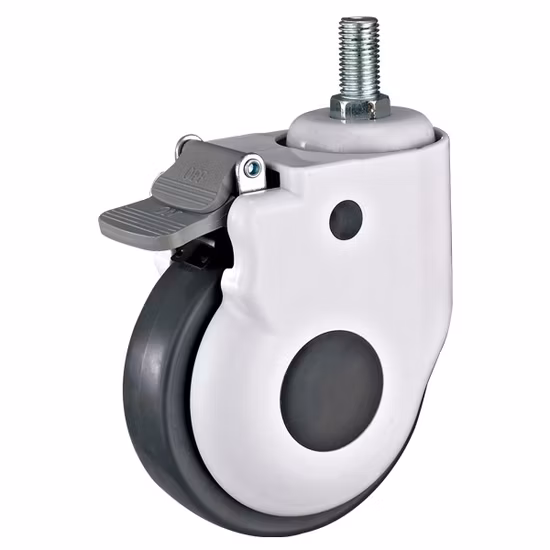 Ruota girevole per carichi pesanti da 75-125 mm per letto ospedaliero medico