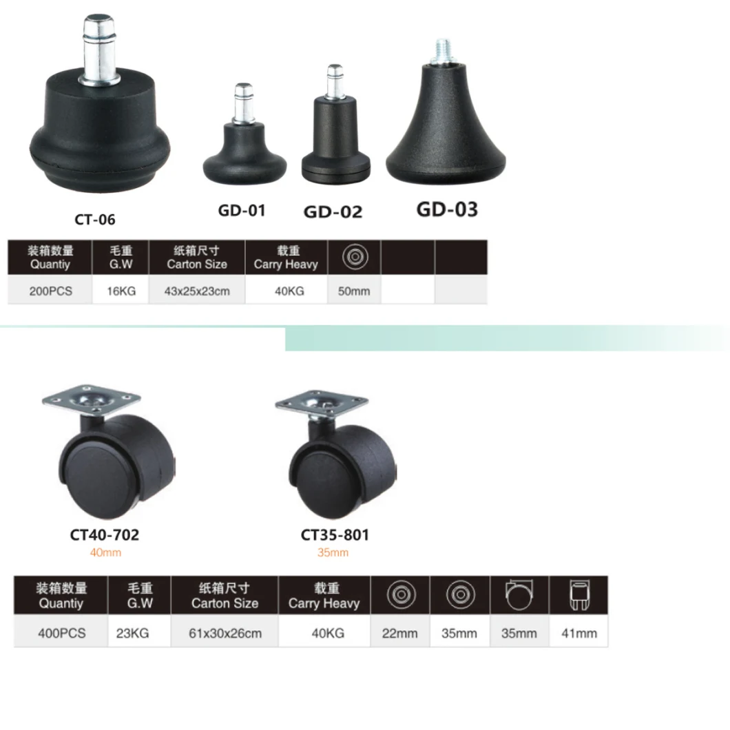 Special Use in Lab Chairs Furniture Nylon Swivel Caster