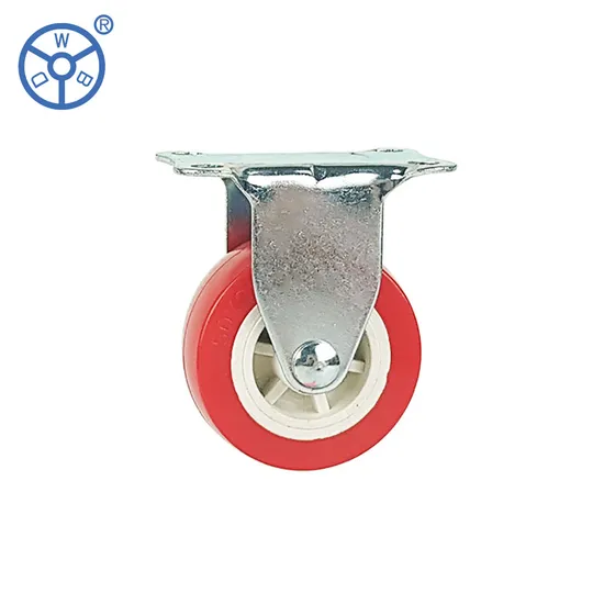 Light Duty Small Red Industrial PVC 2 Inch Castor Wheels