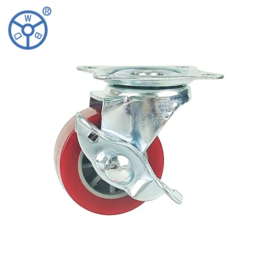 Freno girevole WBD 1 2 3 pollici Volanti sterzanti industriali leggeri in PU